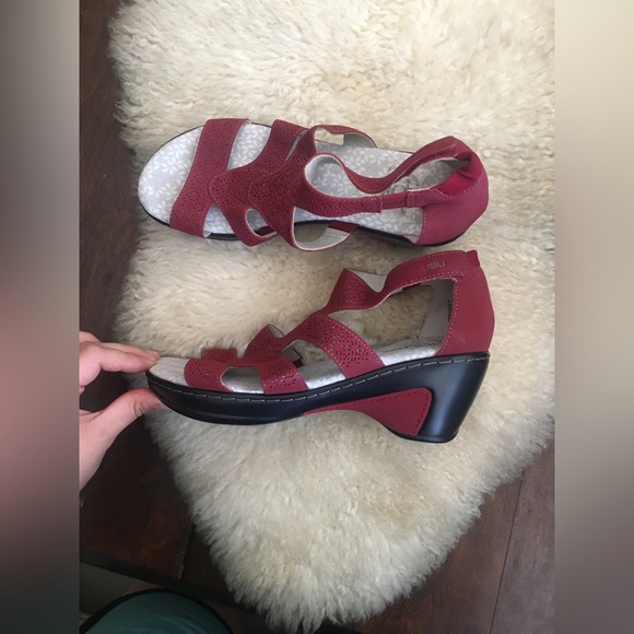 JBU By JAMBU - NEW Pink Memory Foam Heeled Sandals 8.5 - Picture 17 of 17